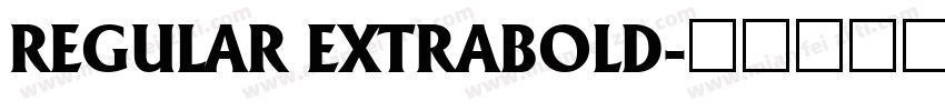 REGULAR EXTRABOLD字体转换
